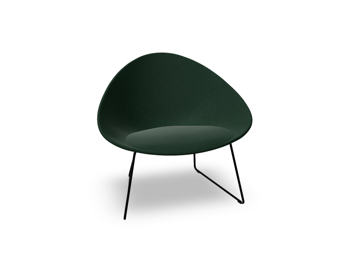 Adell Sled Base Lounge Chair With Fully Upholstered