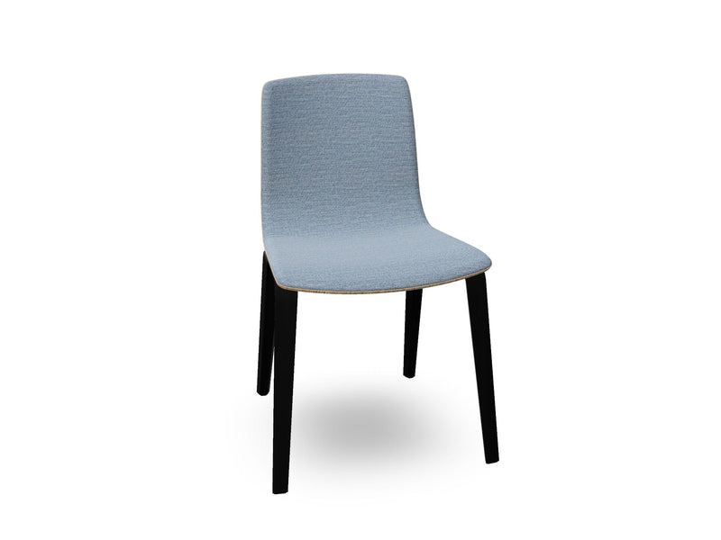 Aava 02 Wooden Chair with Front Upholstery Chairs Arper 