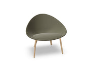 Adell 4 Leg Wood Lounge Chair With Fully Upholstered lounge chair Arper 