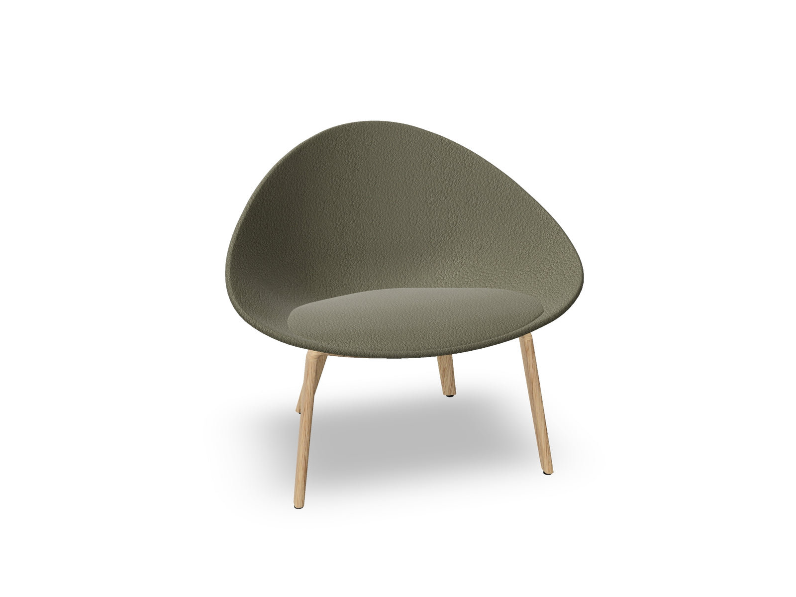 Adell 4 Leg Wood Lounge Chair With Fully Upholstered