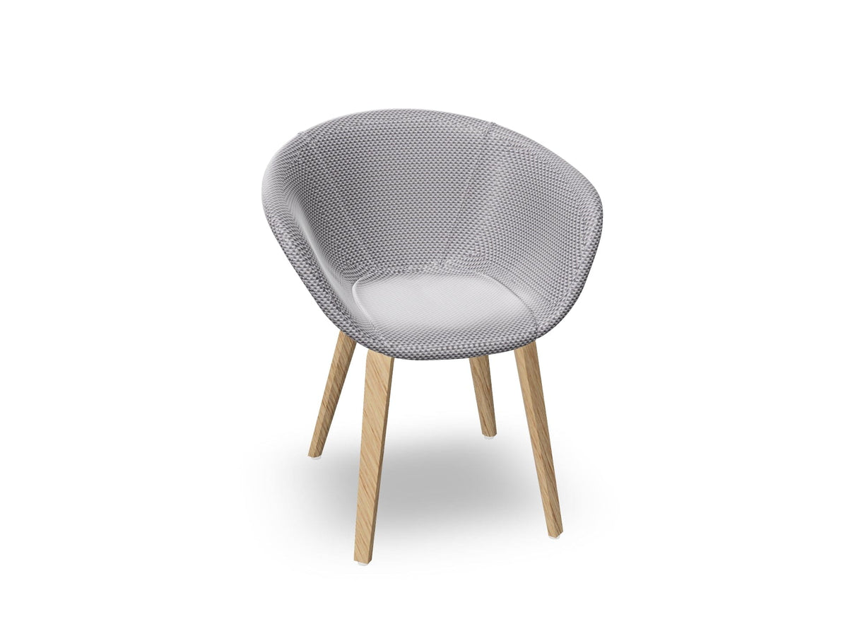 Duna 02 Wood Leg Chair With Full Upholstery Chairs Arper 
