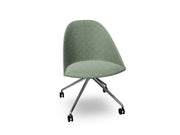Cila Fully Upholtered Chair With Fixed Trestle Base Chairs Arper 
