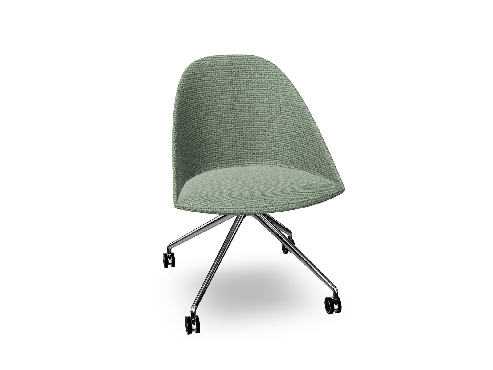 Cila Fully Upholtered Chair With Fixed Trestle Base