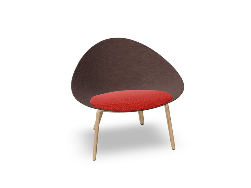 Adell 4 Leg Wood Lounge Chair lounge chair Arper 