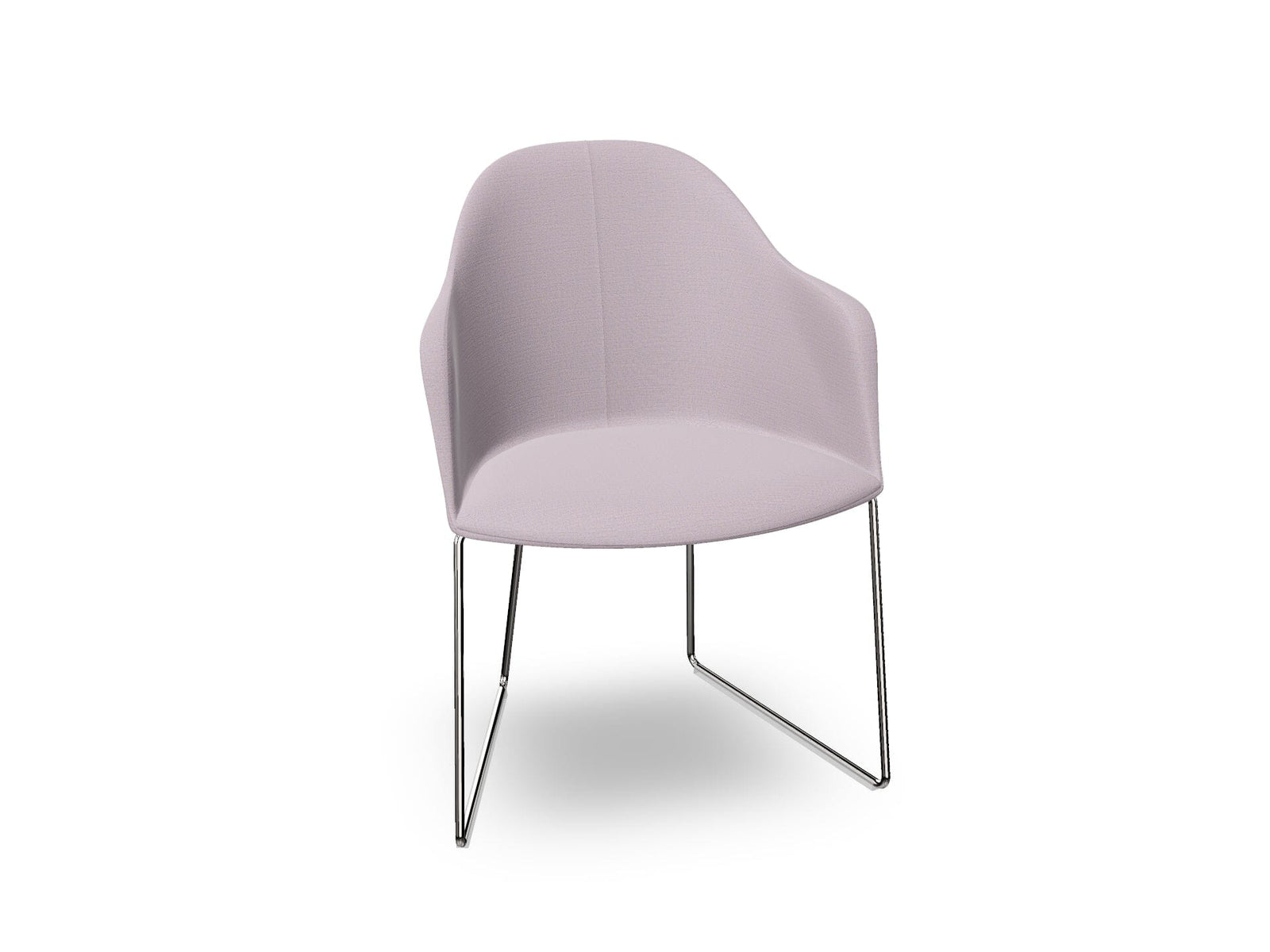 Cila Fully Upholstered Armchair With Sled Base Chairs Arper 