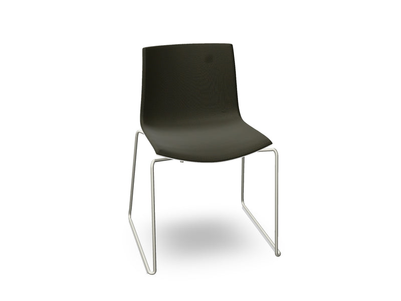 Catifa 46 Sled Base Polypropylene with Front-Face Upholstery