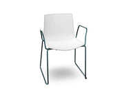 Catifa 46 Polypropylene Bi-Color Sled Base Chair Side/Dining Arper 