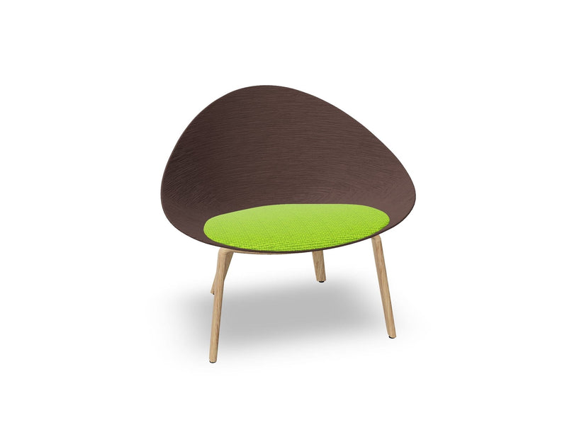 Adell 4 Leg Wood Lounge Chair lounge chair Arper 