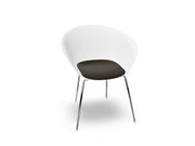 Duna 02 Four Leg Chair With Seat Cushion Chairs Arper 