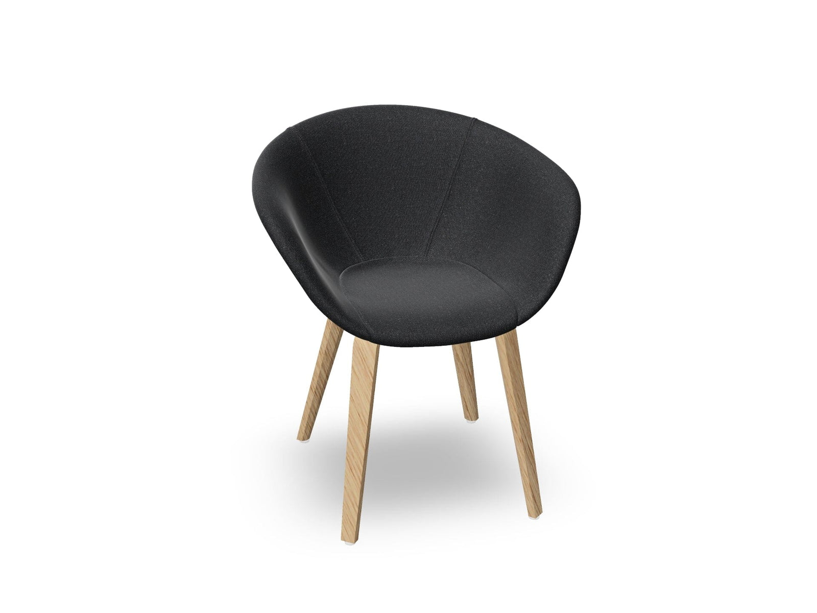 Duna 02 Wood Leg Chair With Full Upholstery Chairs Arper 