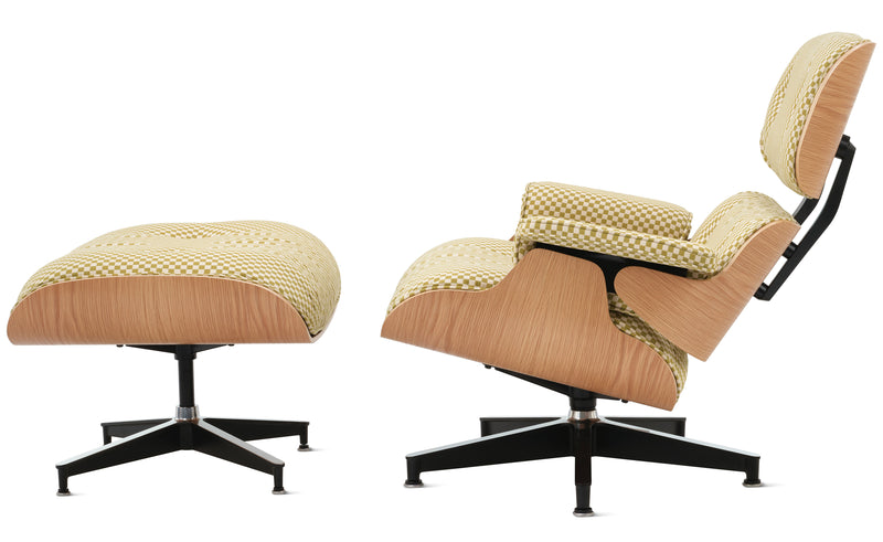 Eames Lounge Chair and Ottoman in Fabric