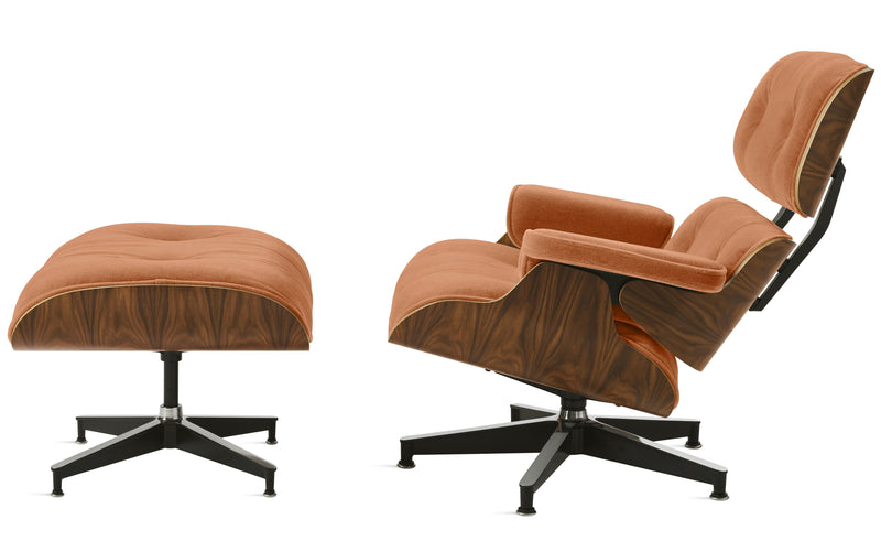 Eames Lounge Chair and Ottoman in Fabric