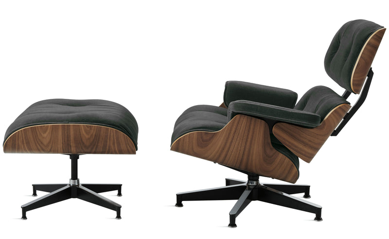 Eames Lounge Chair and Ottoman in Fabric