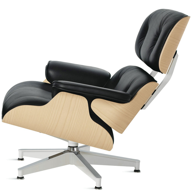 Eames Lounge Chair in White Ash