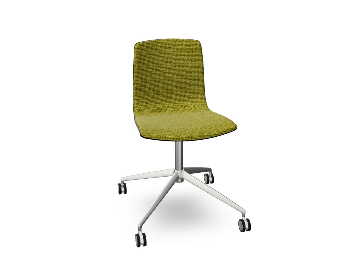 Aava 02 Fixed Trestle Base Wood Chair With Front Upholstery Chairs Arper 