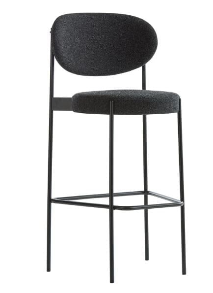 Series 430 Bar Stool (Seat Height: 29.5" or 75 cm) / Fabric: Price Group 3 of 4 / Frame color: Black (Minimum of 2) VerPan 