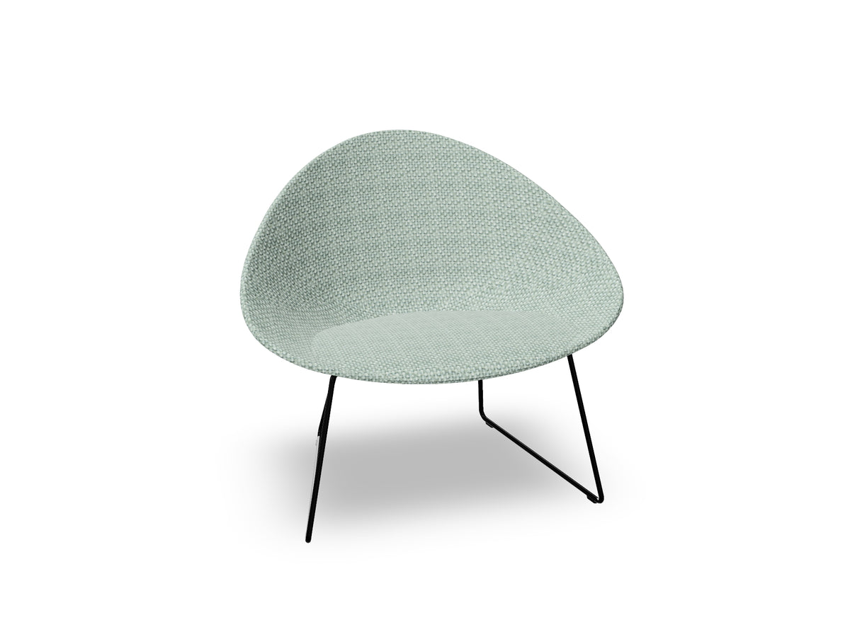 Adell Sled Base Lounge Chair With Fully Upholstered