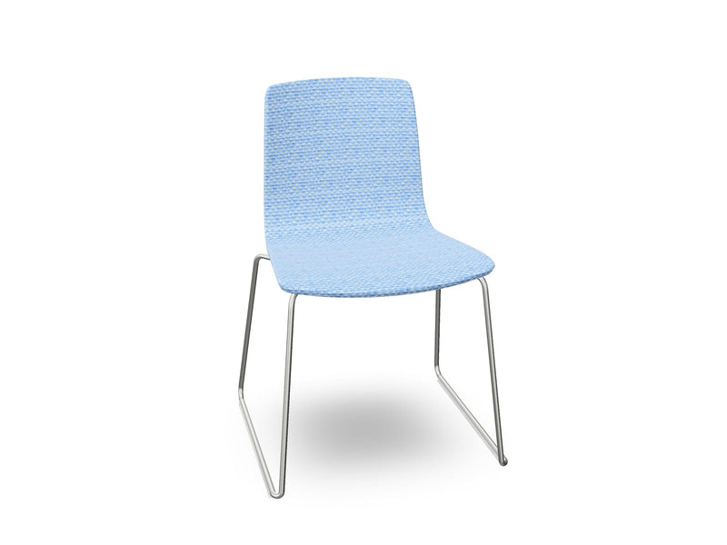 Aava 02 Sled Base Chair With Fully Upholstered Chairs Arper 