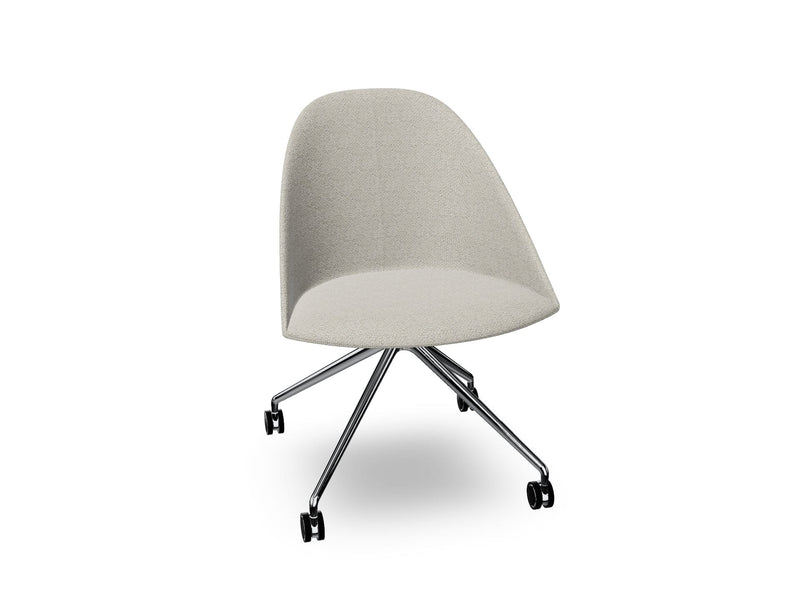 Cila Fully Upholtered Chair With Fixed Trestle Base Chairs Arper 