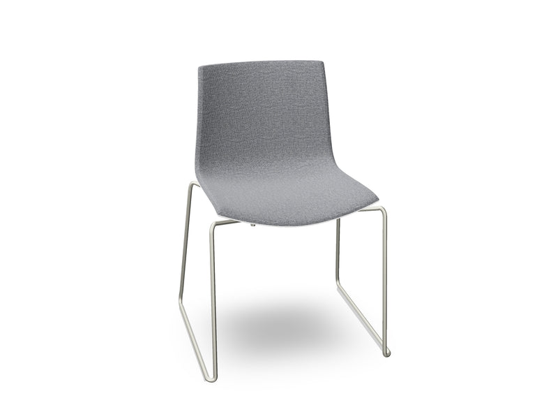 Catifa 46 Sled Base Polypropylene with Front-Face Upholstery