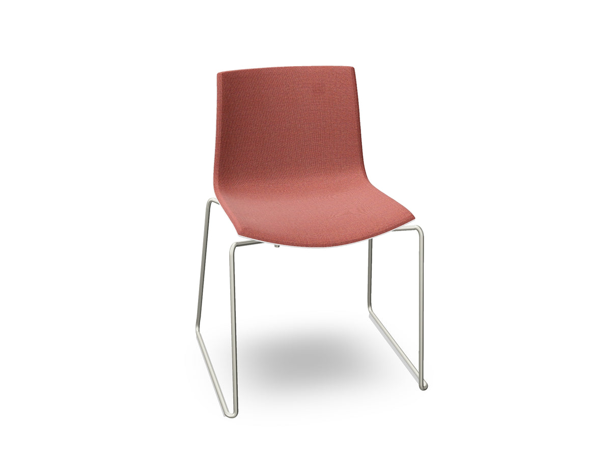 Catifa 46 Sled Base Polypropylene with Front-Face Upholstery