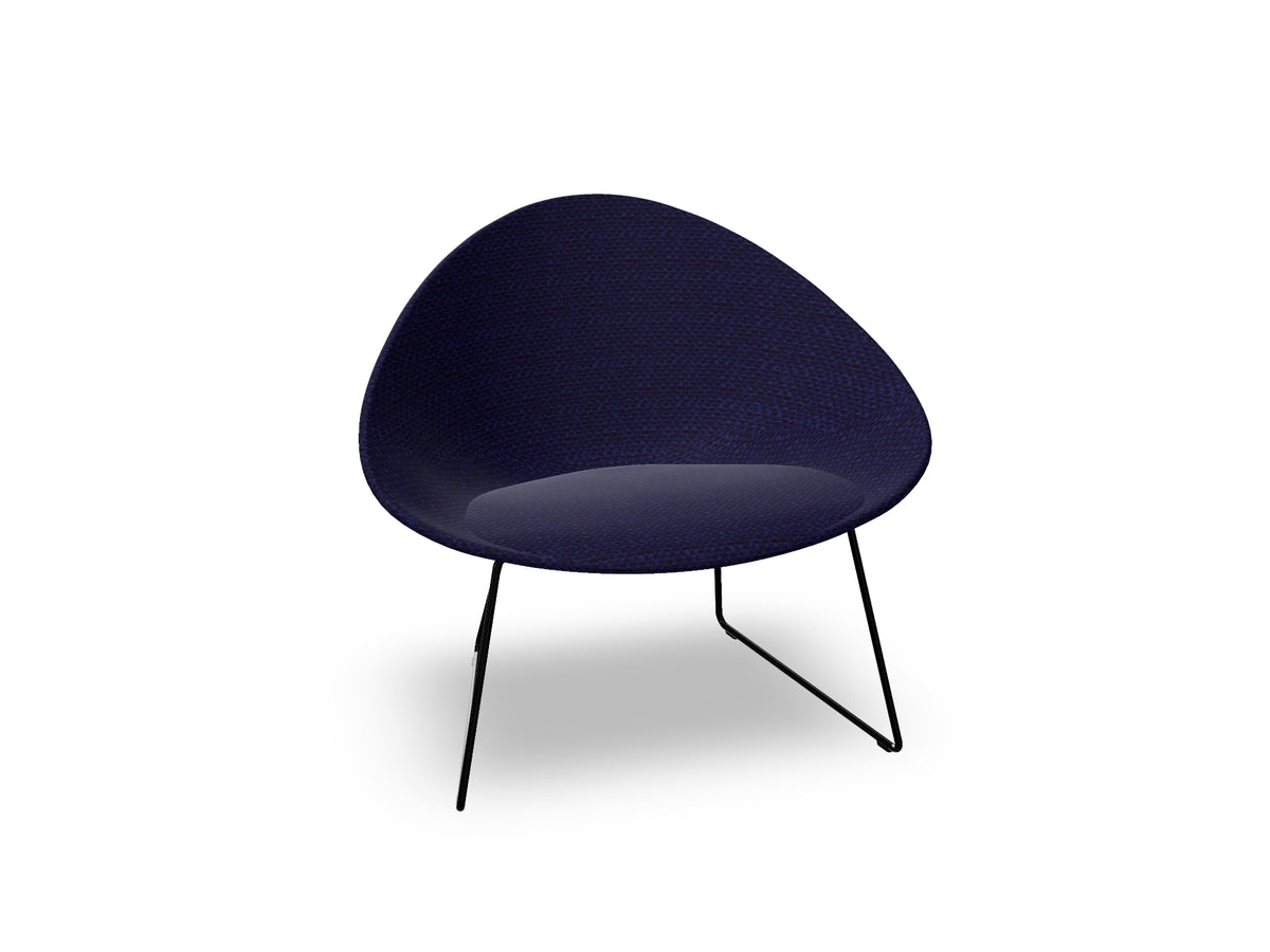 Adell Sled Base Lounge Chair With Fully Upholstered