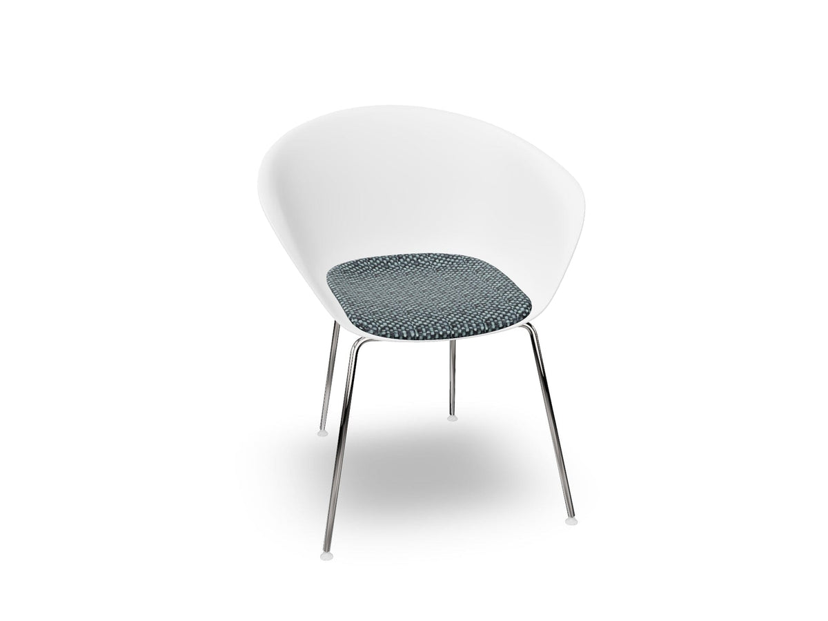 Duna 02 Four Leg Chair With Seat Cushion Chairs Arper 