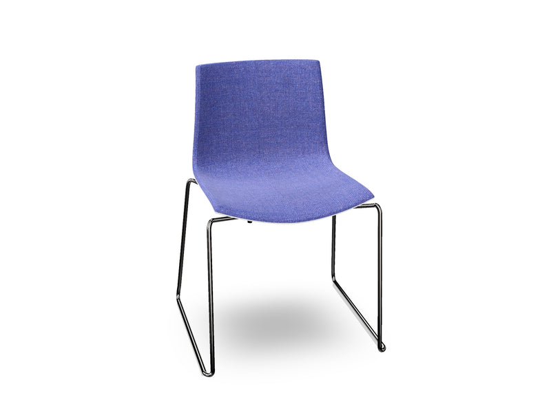 Catifa 46 Sled Base Polypropylene with Front-Face Upholstery