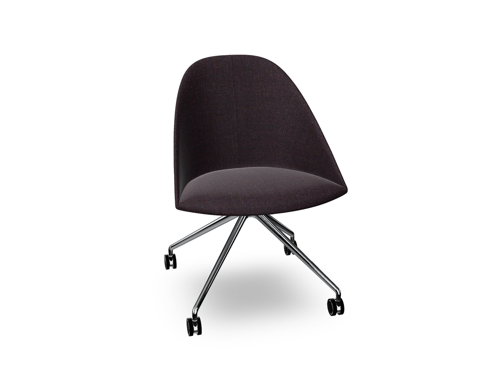 Cila Fully Upholtered Chair With Fixed Trestle Base