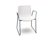 Catifa 46 Polypropylene Bi-Color Sled Base Chair Side/Dining Arper 