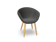 Duna 02 Wood Leg Chair With Full Upholstery Chairs Arper 