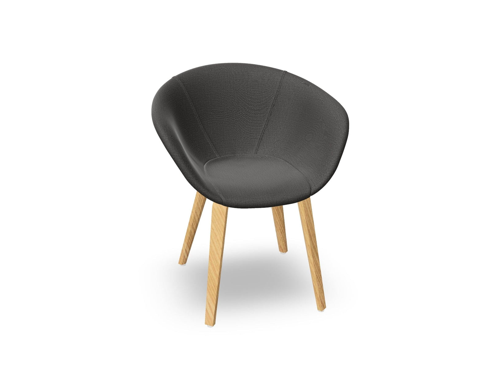 Duna 02 Wood Leg Chair With Full Upholstery Chairs Arper 
