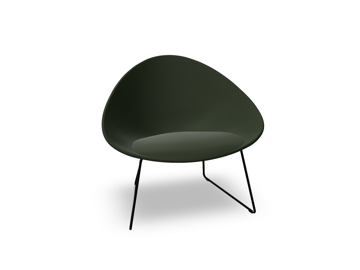 Adell Sled Base Lounge Chair With Fully Upholstered