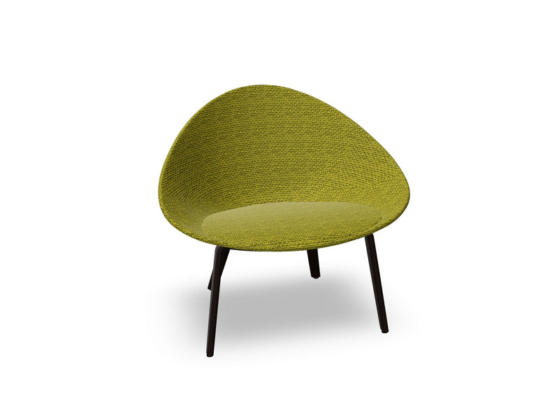Adell 4 Leg Wood Lounge Chair With Fully Upholstered lounge chair Arper 