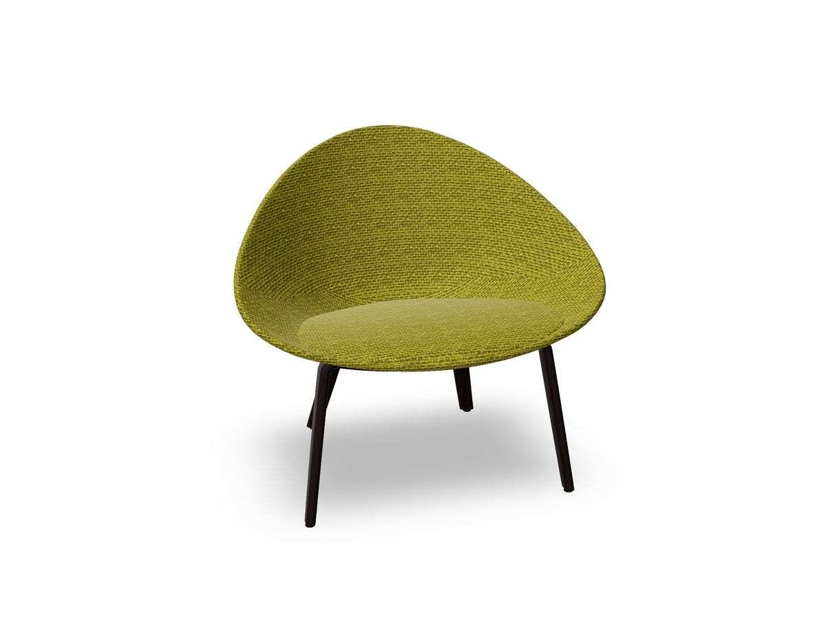 Adell 4 Leg Wood Lounge Chair With Fully Upholstered