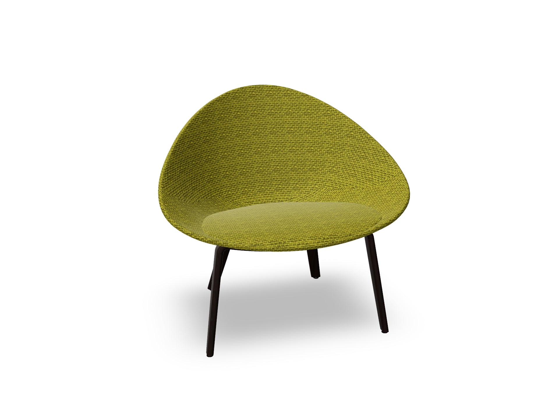 Adell 4 Leg Wood Lounge Chair With Fully Upholstered