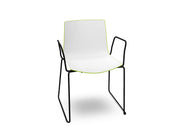 Catifa 46 Polypropylene Bi-Color Sled Base Chair Side/Dining Arper 