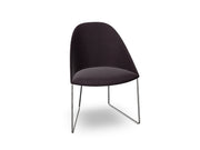 Cila Fully Upholstered Chair With Sled Base Chairs Arper 
