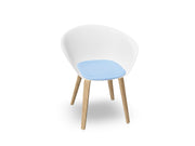 Duna 02 Wood Leg Chair With Seat Cushion Chairs Arper 