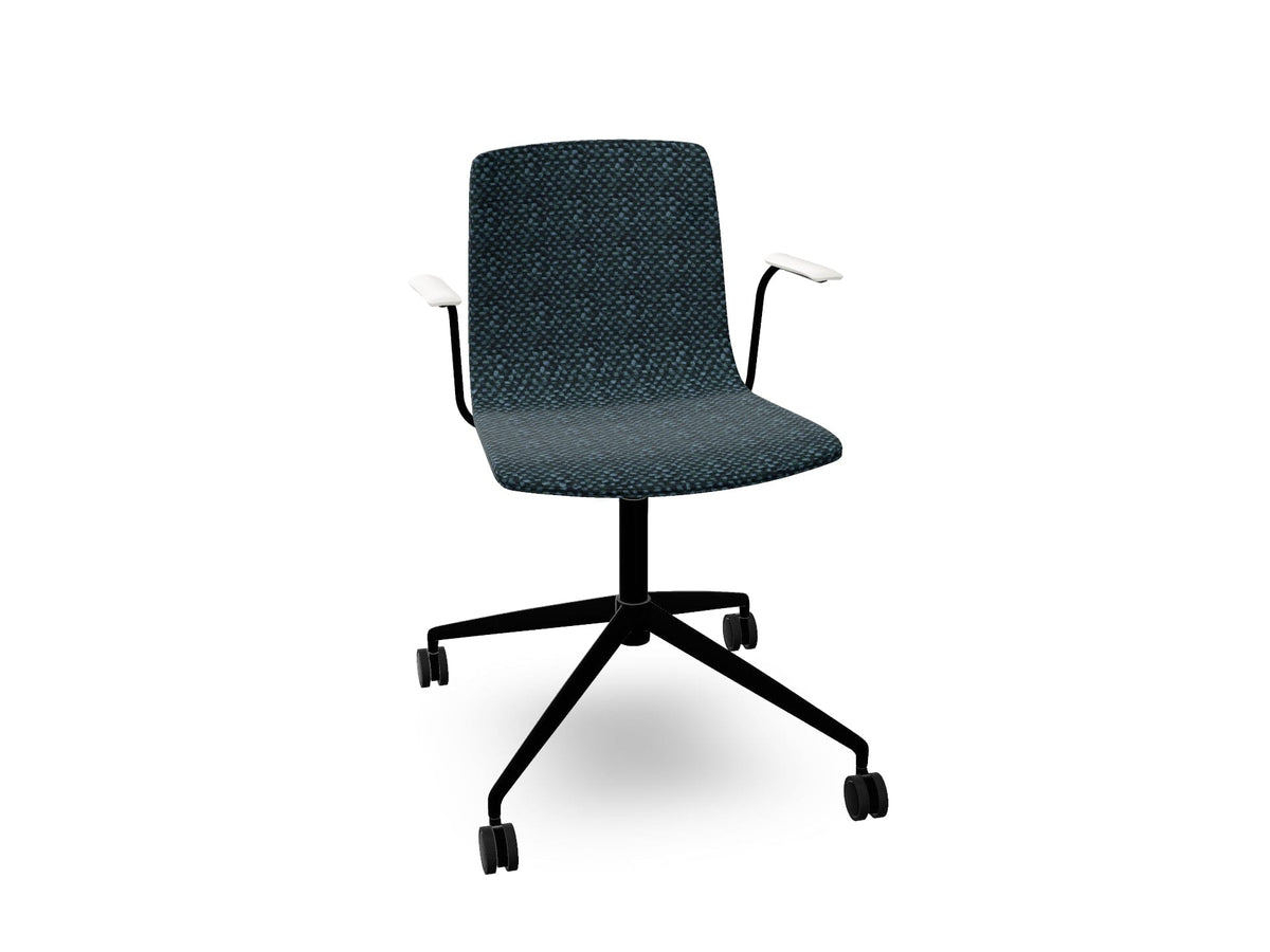 Aava 02 Fixed Trestle Base Chair With Fully Upholstered Chairs Arper 