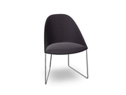 Cila Fully Upholstered Chair With Sled Base Chairs Arper 