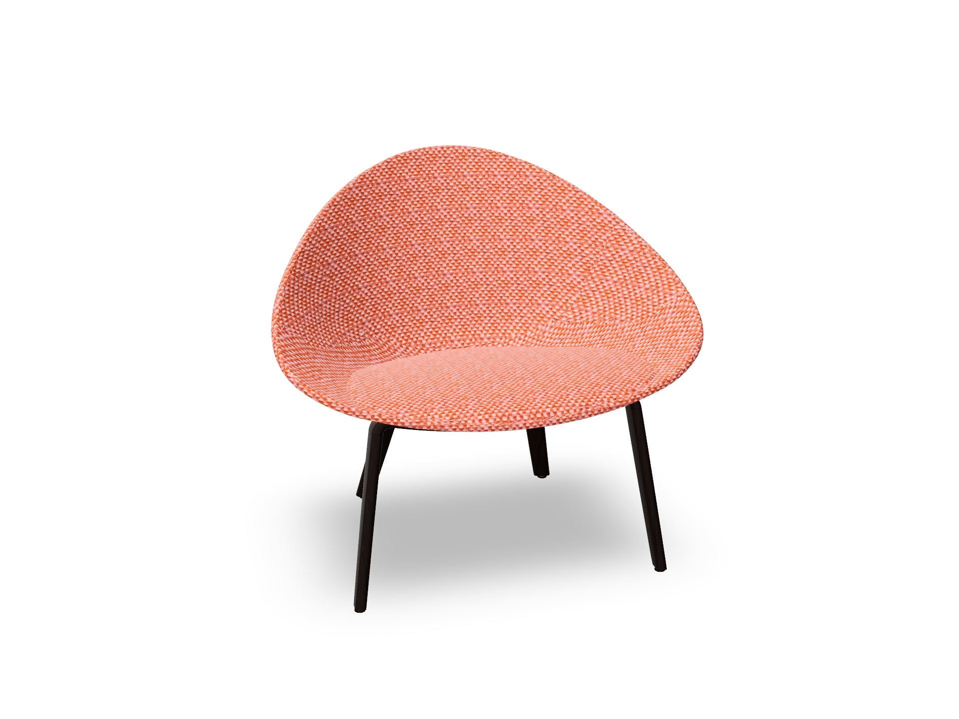 Adell 4 Leg Wood Lounge Chair With Fully Upholstered