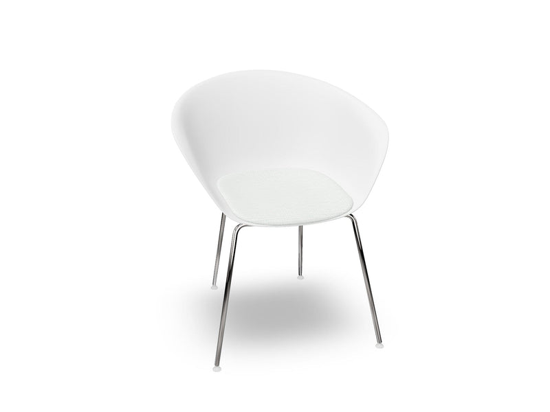 Duna 02 Four Leg Chair With Seat Cushion Chairs Arper 