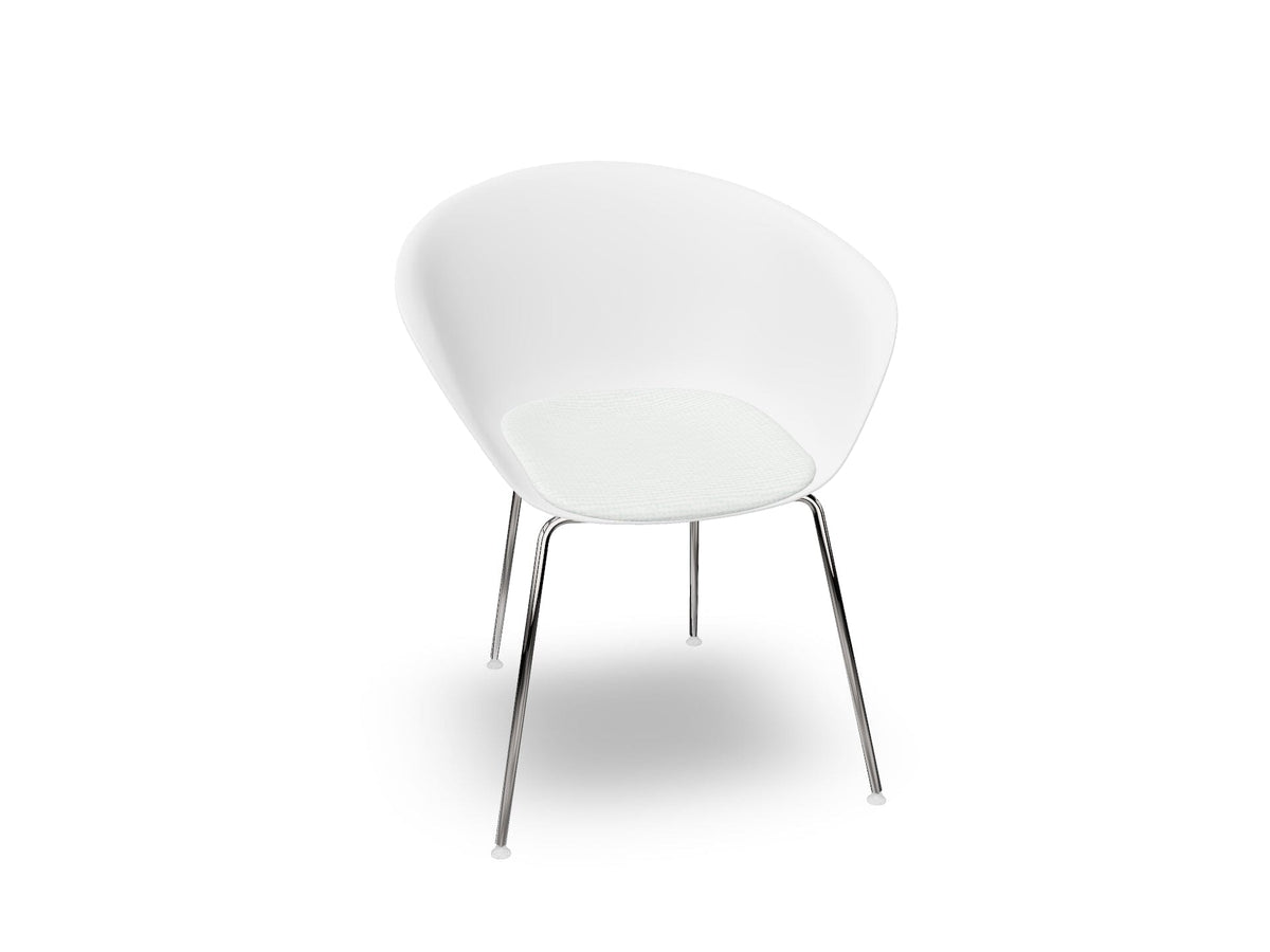 Duna 02 Four Leg Chair With Seat Cushion Chairs Arper 