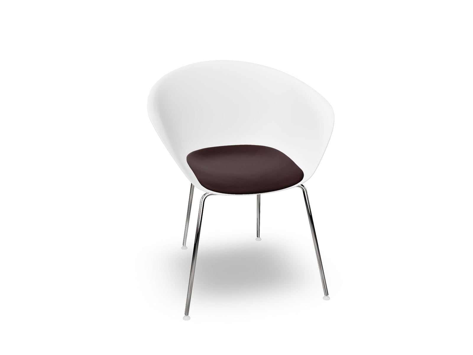 Duna 02 Four Leg Chair With Seat Cushion Chairs Arper 