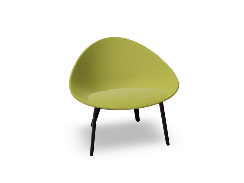 Adell 4 Leg Wood Lounge Chair With Fully Upholstered lounge chair Arper 