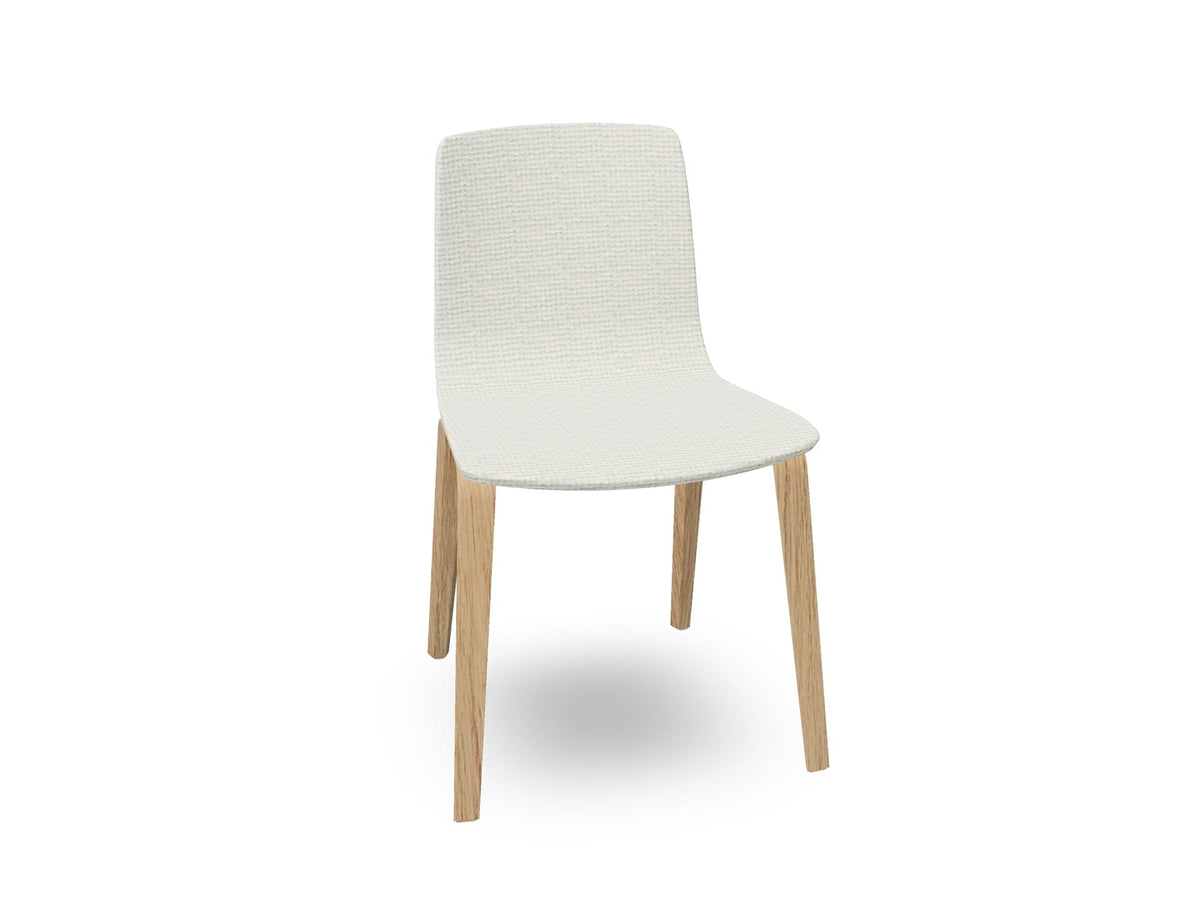 Aava 02-4 Wood Legs Chair With Fully Upholstered Chairs Arper 