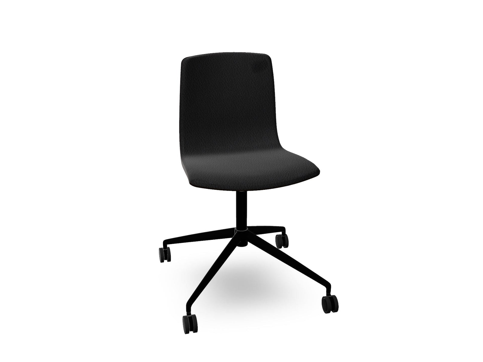 Aava 02 Fixed Trestle Base Wood Chair With Front Upholstery Chairs Arper 