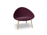 Adell 4 Leg Wood Lounge Chair With Fully Upholstered lounge chair Arper 