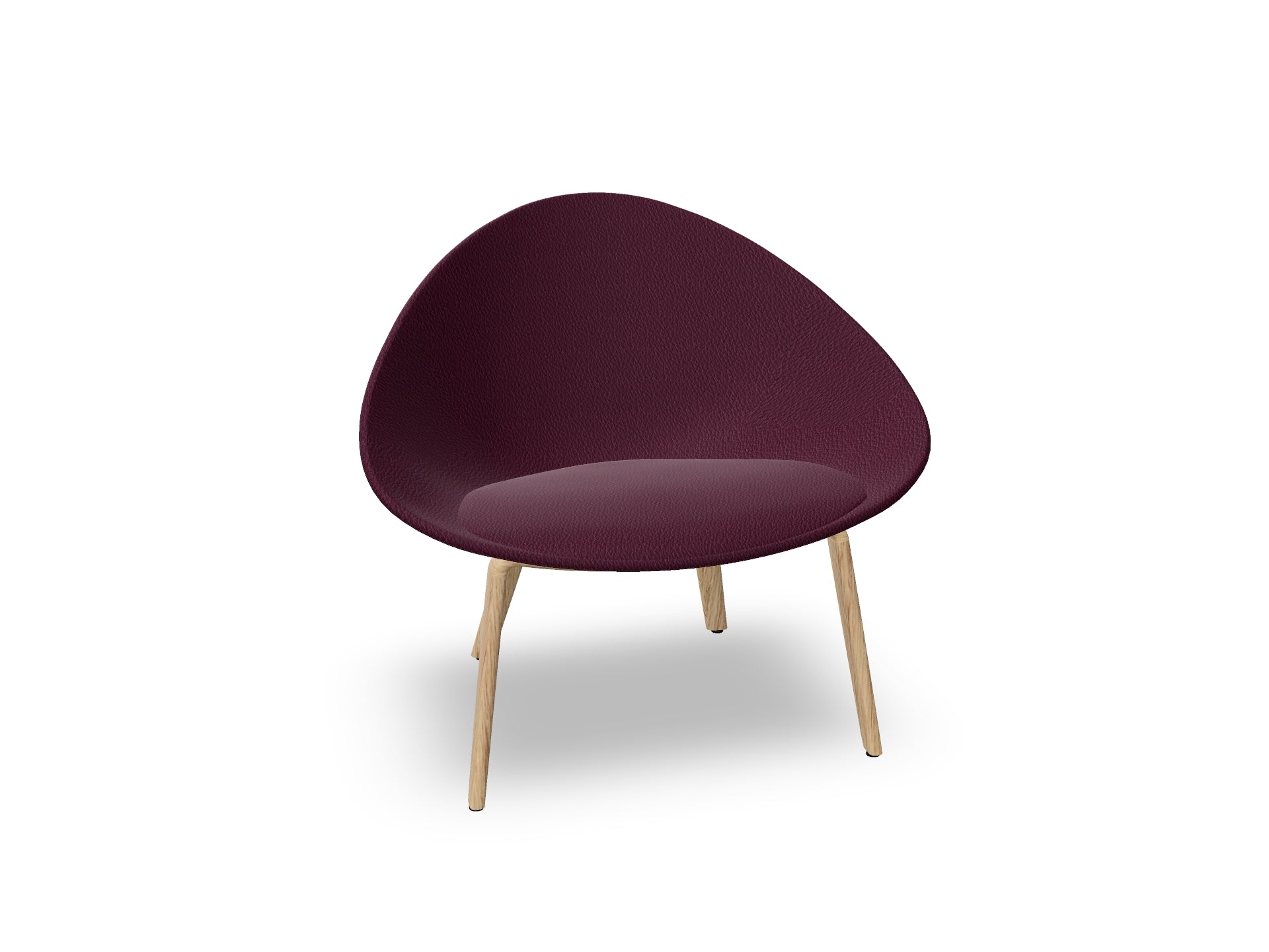 Adell 4 Leg Wood Lounge Chair With Fully Upholstered